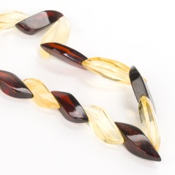 Браслет &quot;Змейка на замке&quot; из Янтаря