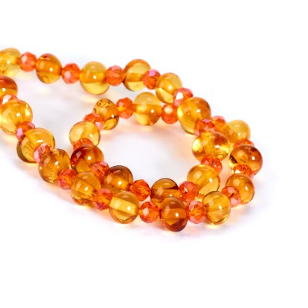 Бусы &quot;Богема&quot; из Янтаря и кварца купить